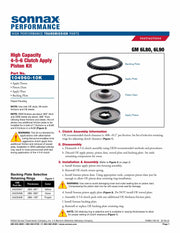 Sonnax Kit Piston 4ta-5ta-6ta Alta Capacidad 6L80 6L90 MYC MYD LY6