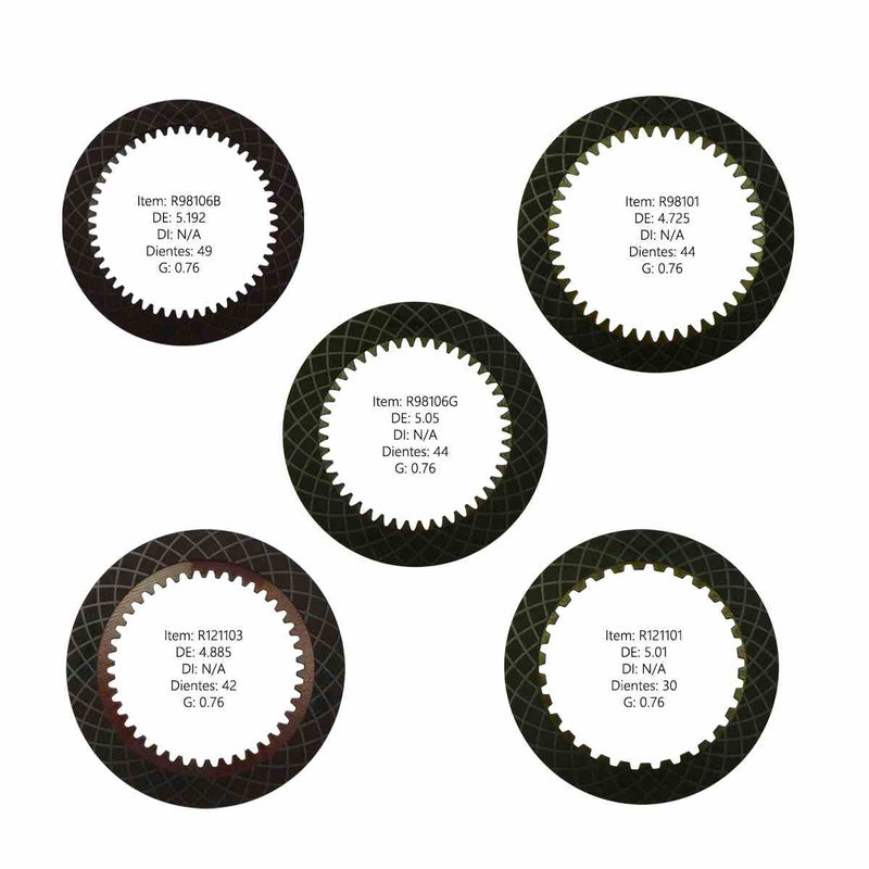 PACK DISCOS DE PASTA RAYBESTOS HONDA  BGRA 2005-06 BVGA 2003-05 PVGA 2003-06