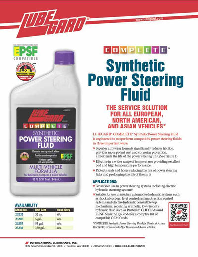 Lubegard Aceite Sintetico Direccion Asistida y Mecatronica 0AM 946 Ml