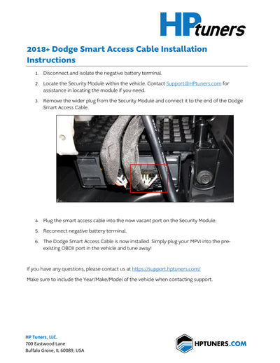 HP Tuners Cable Smart Bypass para FCA 2018+ | Dodge Chrysler Jeep Ram