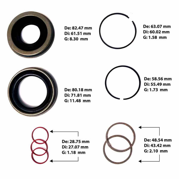 Juego de Empaques Freudenberg 2014/UP 6R80 6R100 Gen2