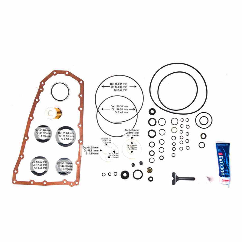 Juego de Empaques Transtec/Freudenberg JF016E (RE0F10D) 2012+ para CVT Nissan, Mitsubishi, Renault – Veinte07 México