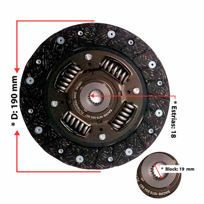 Kit Clutch Estandar Sachs Original 3000 954 589 Beat Matiz Spark, Spark Classic
