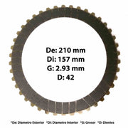 Disco Pasta 1 Lado 4181.295.066 ZF Ecolife Dientes Externos