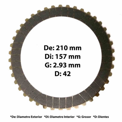 Disco Pasta 1 Lado 4181.295.066 ZF Ecolife Dientes Externos