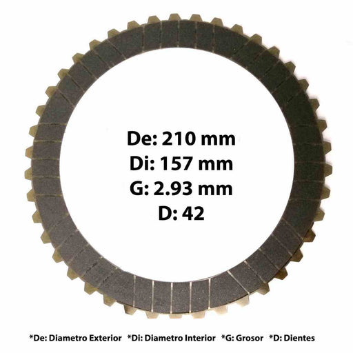 Disco Pasta 1 Lado 4181.295.066 ZF Ecolife Dientes Externos