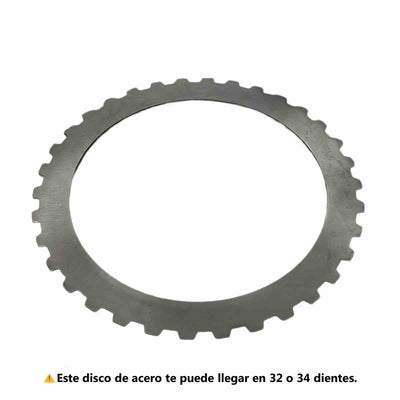 Disco Acero de Tambor Doble Directa / Intermedia .093" 32 / 34 Dientes 4.716" D.I. AXODE AX4S AX4N se Usa para Ajustes