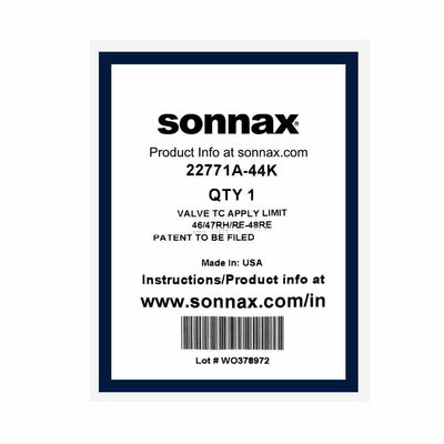Sonnax Kit Válvula Limitadora TCC 130 PSI (22771A-44K) para transmisión Dodge Chrysler 48RE/A618 – Veinte07 México