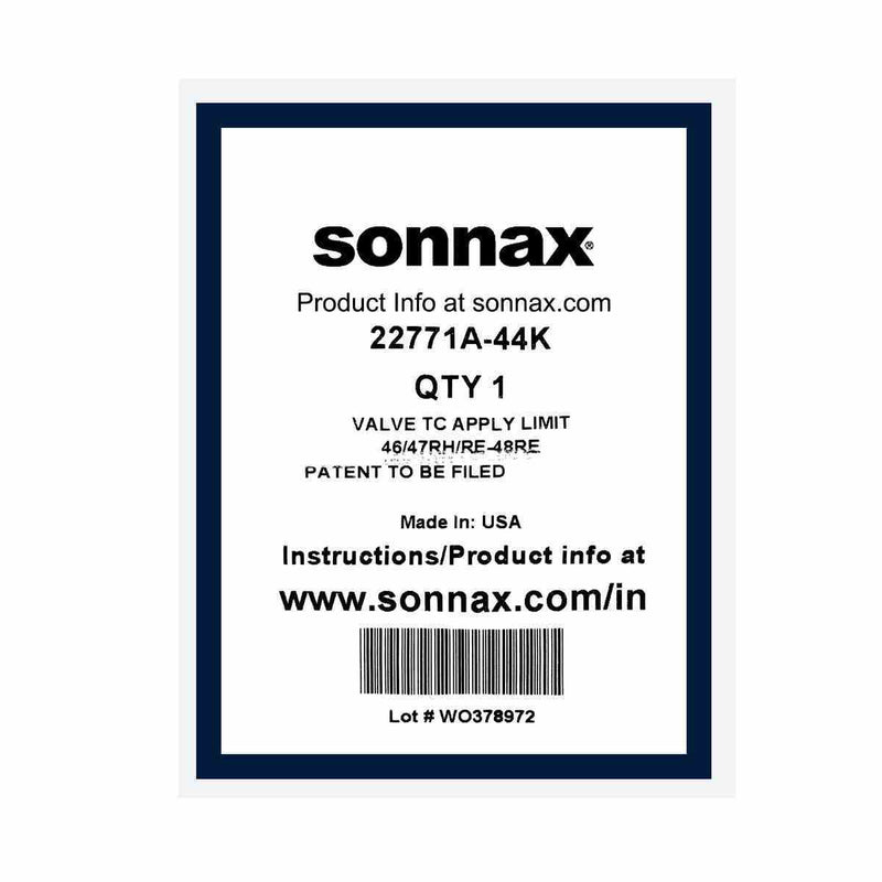 Sonnax Kit Válvula Limitadora TCC 130 PSI (22771A-44K) para transmisión Dodge Chrysler 48RE/A618 – Veinte07 México
