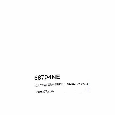 BANDA TRASERA SECCIONADA B-2 722.4