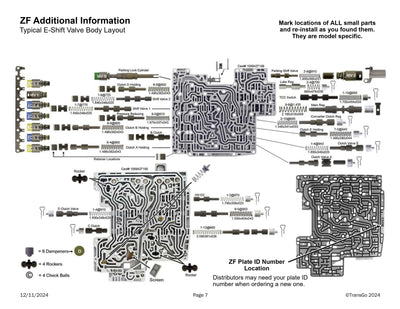 Kit Transgo Reparar Válvula Presión con Rima ( Gen 1/2 2006/20 6R60/75/80) (2003/UP ZF6HP19/26/32 Solo Gen1)