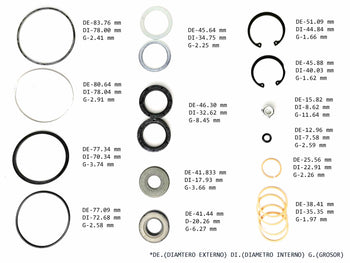 KIT CAJA DIRECCION FORD LINCOLN MERCURY SECTOR LARGO PATONA 1972/79