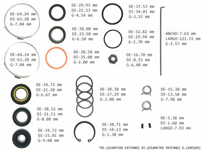 KIT CREMALLERA FORD TOPAZ TIPO VIEJO