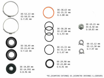 KIT CREMALLERA MAZDA INCLUYE RETENES DE BARRA 9980 CLIO PLATINA