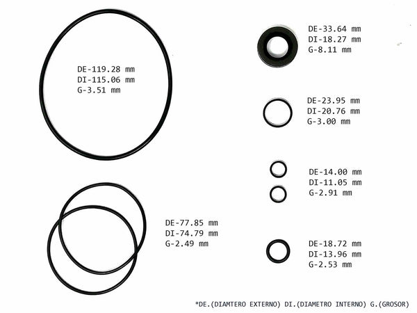 KIT BOMBA DE DIRECCION TIPO PERA AMC BUICK CHEVROLET CHRYSLER DODGE GMC JEEP OLDSMOBILE PONTIAC