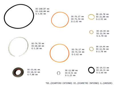 KIT BOMBA DE DIRECCION PONTIAC TRANSAM LIGA GRANDE CON TAPA TRASERA SEGURO REDONDO