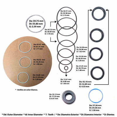 Kit Freudenberg Caja Direccion D50 4wd 1987/92, Raider 1987/89, Montero 1983/89
