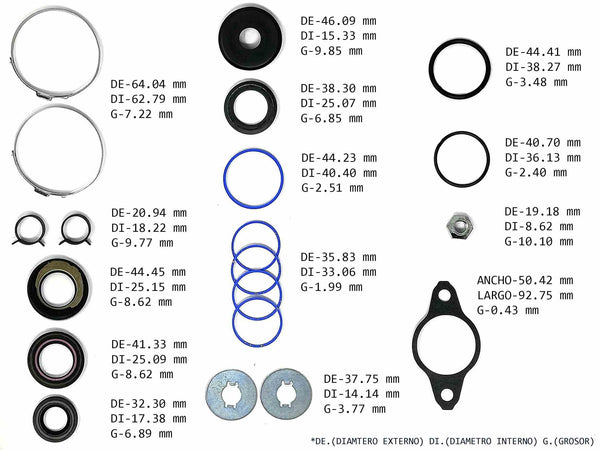 KIT CREMALLERA ISUZU RODEO HONDA PASSPORT 1998/00