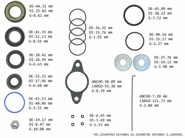 KIT CREMALLERA TOYOTA CAMRY 1991/99 HOUSING ENSAMBLADO