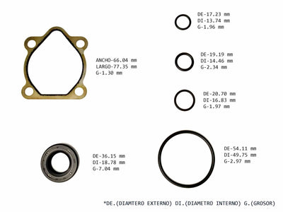 KIT BOMBA DE DIRECCION FORD TOPAZ GUIA