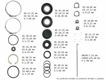 KIT CREMALLERA DODGE CARAVAN CHRYSLER VOYAGER TOWN & COUNTRY 2000/04 BARRA GRUESA
