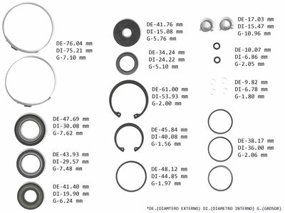 KIT CREMALLERA FORD EXPLORER RANGER RETENES BARRA SIN CEJA MAZDA MERCURY