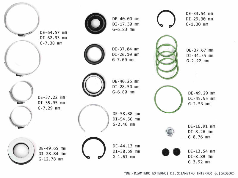 KIT CREMALLERA CHEVROLET TRAILBLAZER EXPRESS SAVANNA VAN GMC ENVOY ACURA ASCENDER OLDSMOBILE BRAVADA