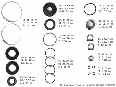 KIT CREMALLERA CHEVROLET COLORADO 2004/10 4X2 (Z85) ISUZU I-290 I-370