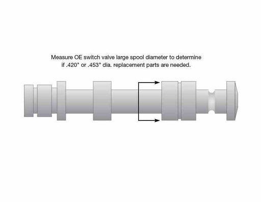 Detalle tapones internos externos Sonnax para cuerpo válvulas 42RLE 45RFE