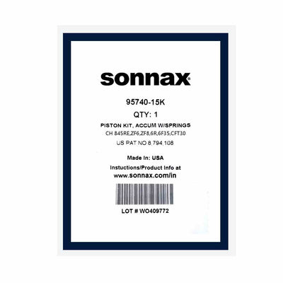 Sonnax Kit Pistones Acumuladores [7] 6F35 6R100 6R140 6R60 6R75 6R80 845RE ZF6HP19/34 ZF8HP45/70