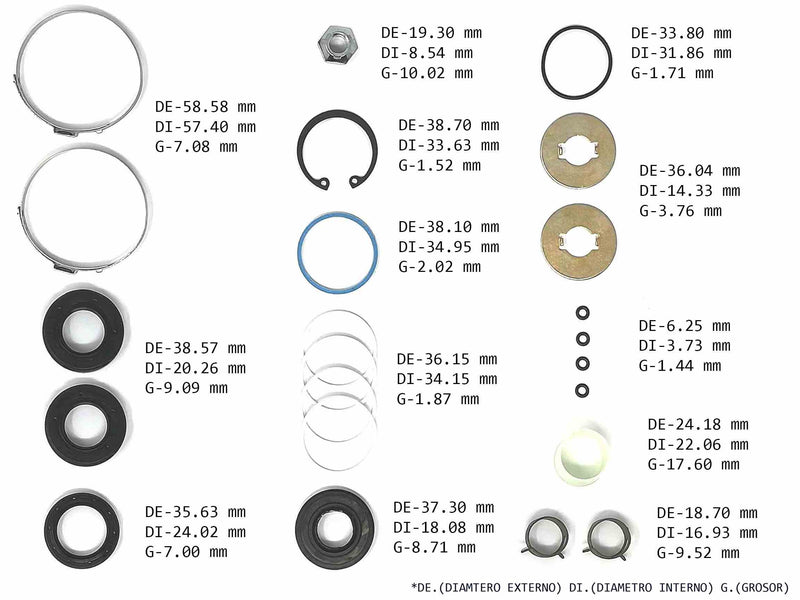 KIT CREMALLERA CHEVROLET SPARK BEAT 2010/13