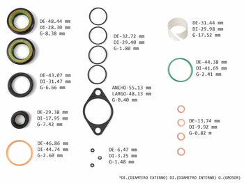 KIT CREMALLERA TOYOTA HILUX RETENES LINEA VERDE
