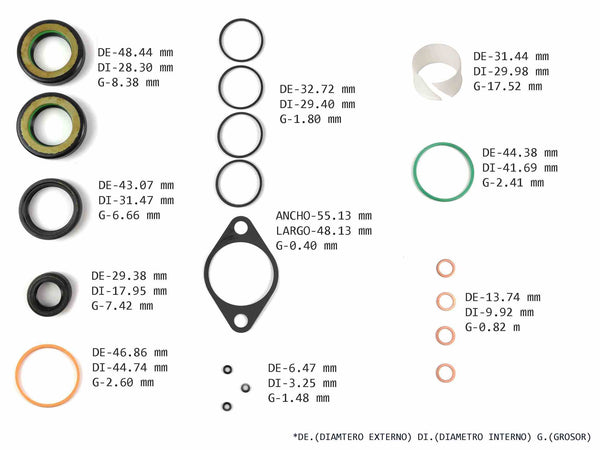 KIT CREMALLERA TOYOTA HILUX RETENES LINEA VERDE