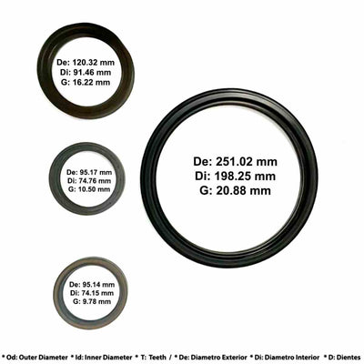 Empaques Con Pistones Allison MD3060P OEM Freudenberg Veinte07 México