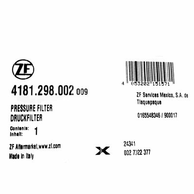 Filtro Cartucho 0501.325.886 ZF Ecolife Original Veinte07 México
