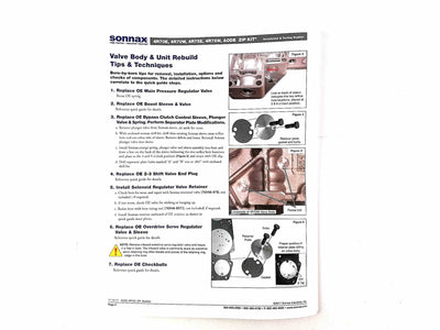 Zip Kit Sonnax 4R70E 4R70W 4R75E 4R75W 1996/UP