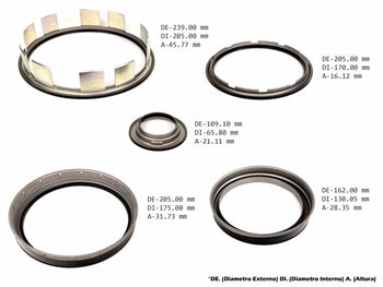 Juego de Pistones [5] 2007/12 1ra Generacion 6F50 6F55 6T70 6T75