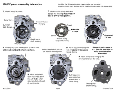 Válvula Control de Flujo Transgo JF011E JF015E JF016E JF017E F1CJA