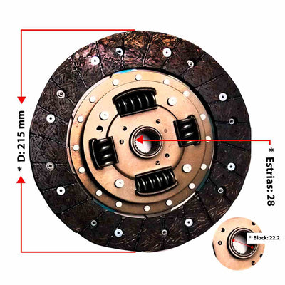 Kit Clutch Estandar Sachs Original K194603-01 Beetle Jetta Golf Leon Toledo