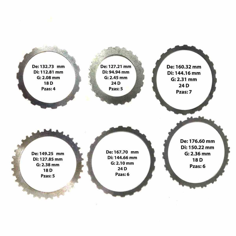 Pack Fe Discos Acero V6 RE5R05A A5SR1