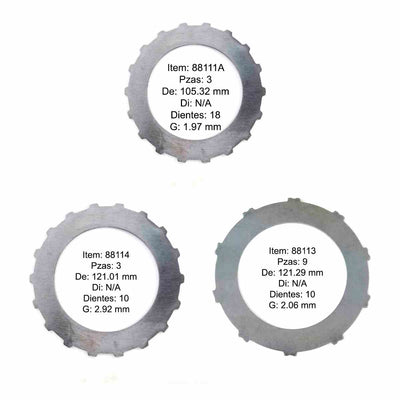 PACK Fe Discos Acero S4XA M4TA MDLA MDMA SDMA SKWA MP7A SP7A