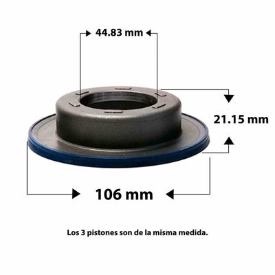 Kit de Pistones [3] Hi-Per Blue MRMA BCLA MCLA MFKA MKYA GPLA MZKA GPPA GPSA SXEA GAJA M9DA