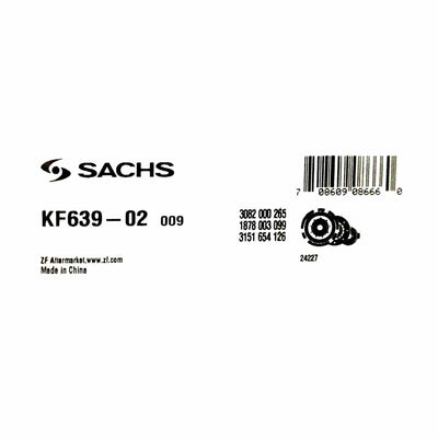 Kit Clutch Estandar Sachs Original KF639-02 200SX Lucino Sentra Tsubame Tsuru