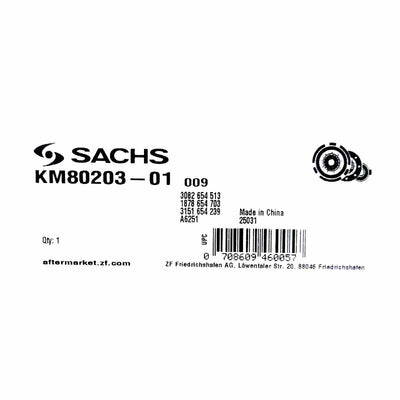 Kit Clutch Estandar Sachs Original KM80203-01 Chevy, Chevy Monza, Chevy Pickup