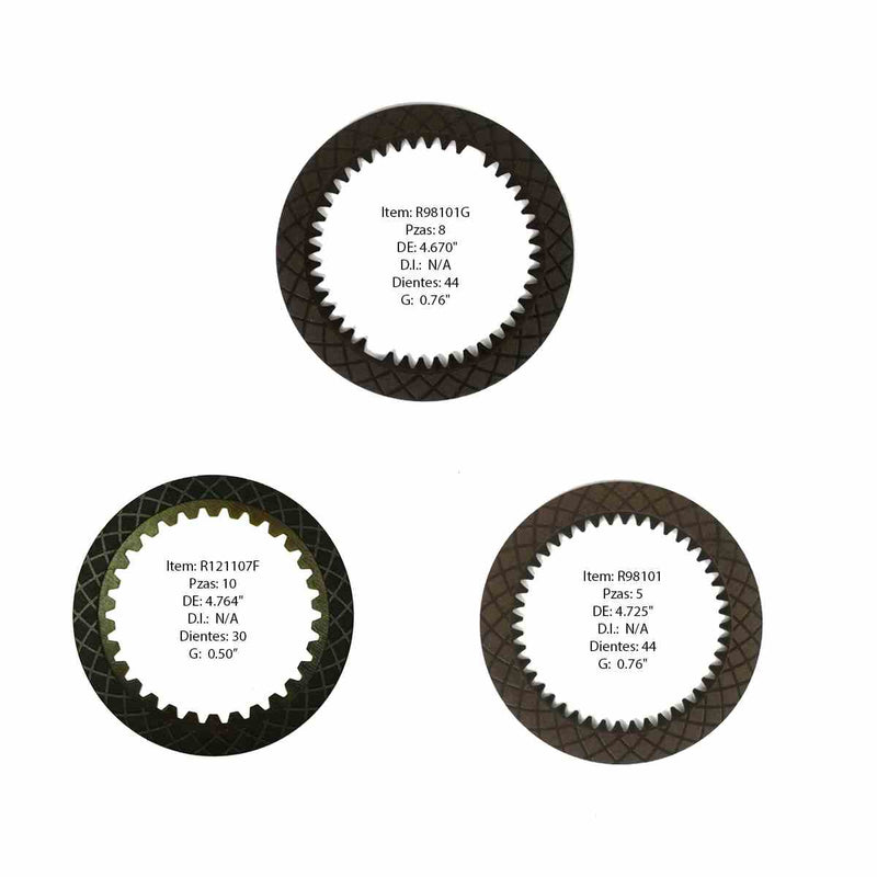 Pack Discos de Pasta Raybestos B5SA B5RA