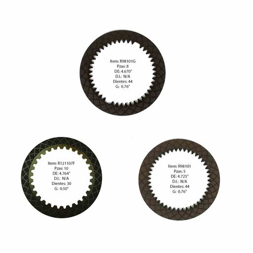 Pack Discos de Pasta Raybestos B5SA B5RA