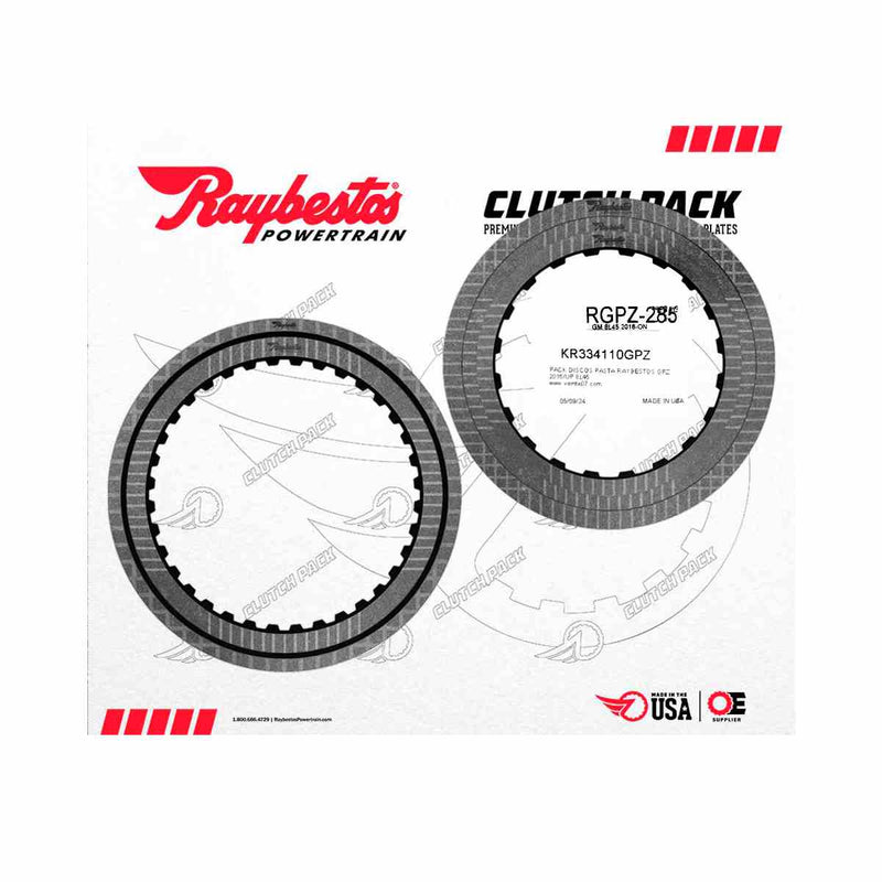 Pack Discos Pasta Raybestos GPZ 2016/UP 8L45