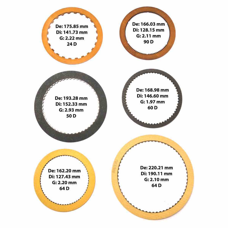 Pack Discos de Pasta Raybestos 1997/98 Reversa 24 Dientes E4OD