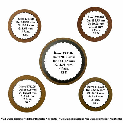 Kit Discos CD4E Mazda 626 Veinte07 Méxic