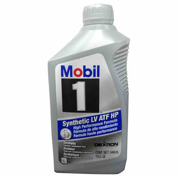 Aceite Mobil Sintético LV ATF HP Licencia DEXRON J-62120 Especifico 8L45 8L90 946mL Etiqueta Azul